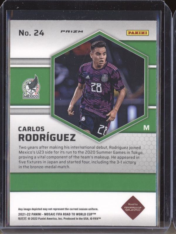 Carlos Rodriguez 2022 Panini Mosaic RTWC 24 Red RC