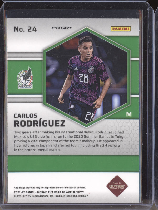 Carlos Rodriguez 2022 Panini Mosaic RTWC 24 Red RC