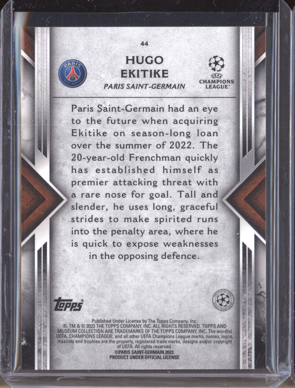 Hugo Ekitike 2022-23 Topps Museum Collection UEFA 44 RC