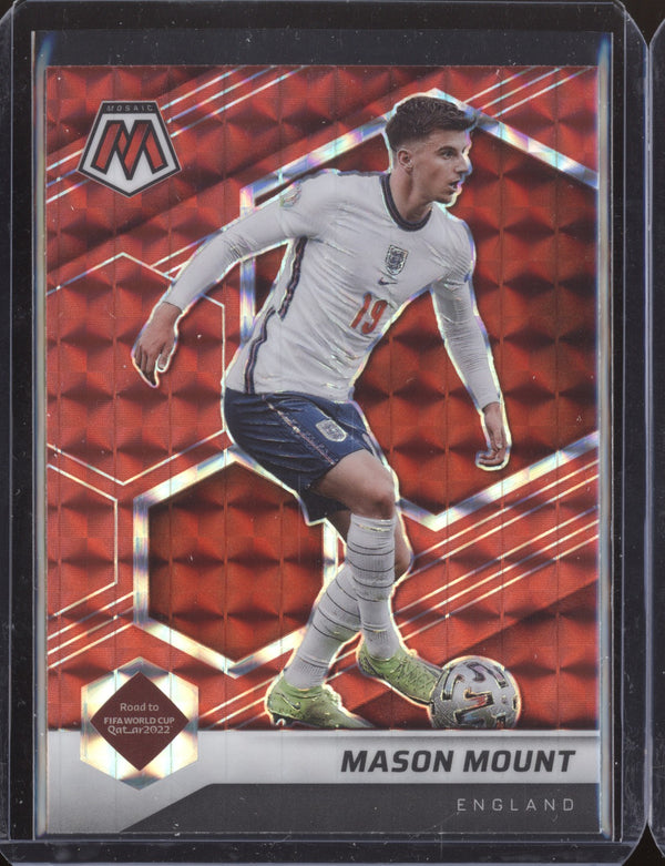 Mason Mount 2022 Panini Mosaic RTWC 37 Red