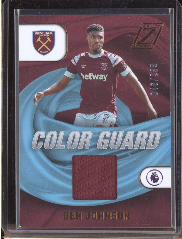 Ben Johnson 2022-23 Panini Chronicles Soccer CG-BJN Color Guard Jersey 46/299