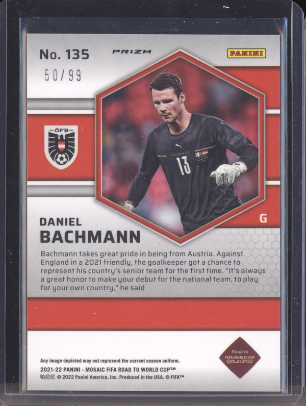 Daniel Bachmann 2022 Panini Mosaic RTWC 135 Blue RC 50/99