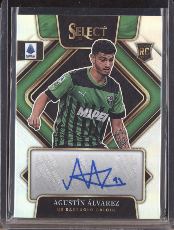 Agustin Alvarez 2022-23 Panini Select Serie A S-AAZ Signatures Auto