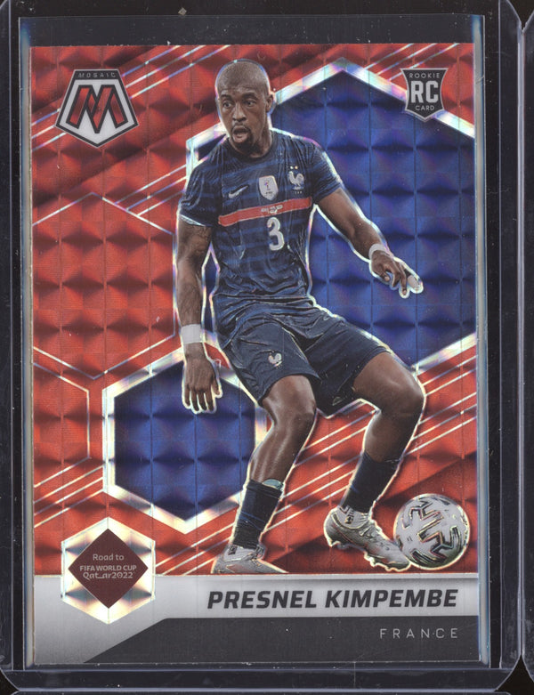 Presnel Kimpembe 2022 Panini Mosaic RTWC 4 Red RC