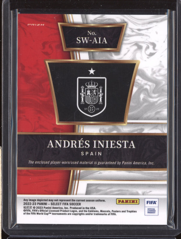 Andres Iniesta 2022-23 Panini Select FIFA SW-AIA Swatches Jersey