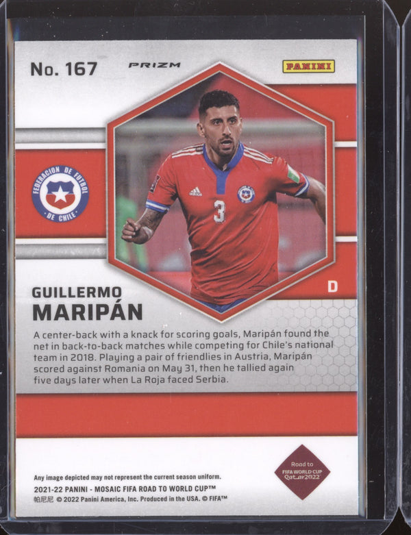 Guillermo Maripan 2022 Panini Mosaic RTWC 167 Red RC