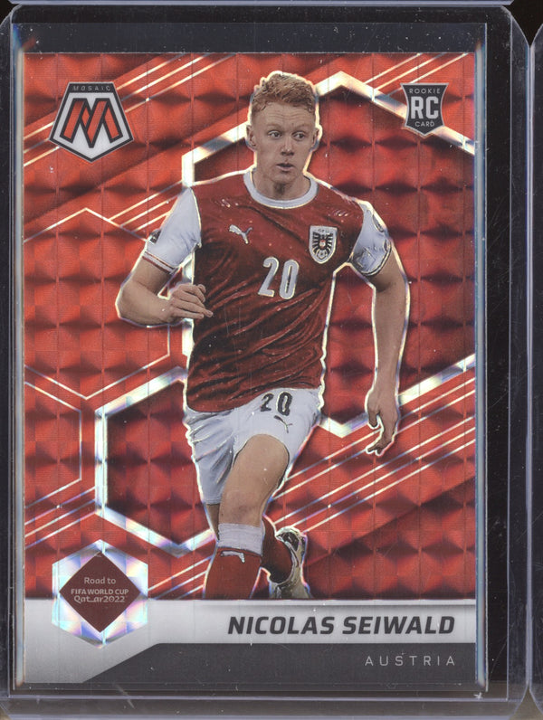 Nicolas Seiwald 2022 Panini Mosaic RTWC 80 Red RC