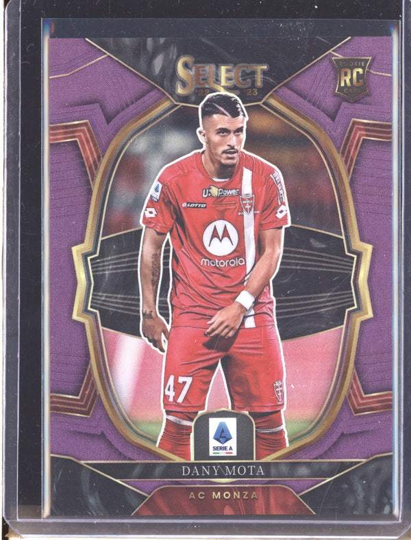 Dany Mota 2022-23 Panini Select Serie A 56 Terrace Purple RC 27/49