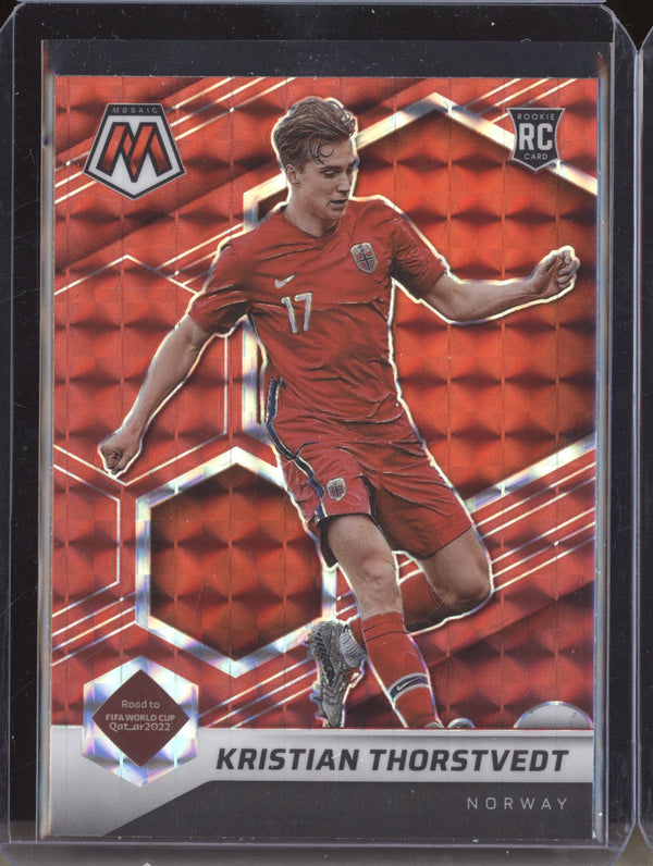 Kristian Thorstvedt 2022 Panini Mosaic RTWC 58 Red RC