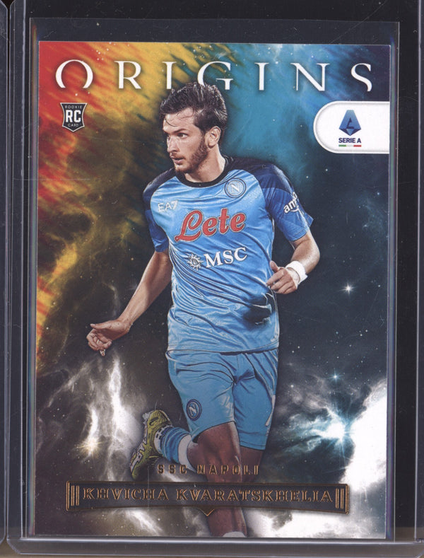 Khvicha Kvaratskhelia 2022-23 Panini Chronicles Soccer 90 Origins RC