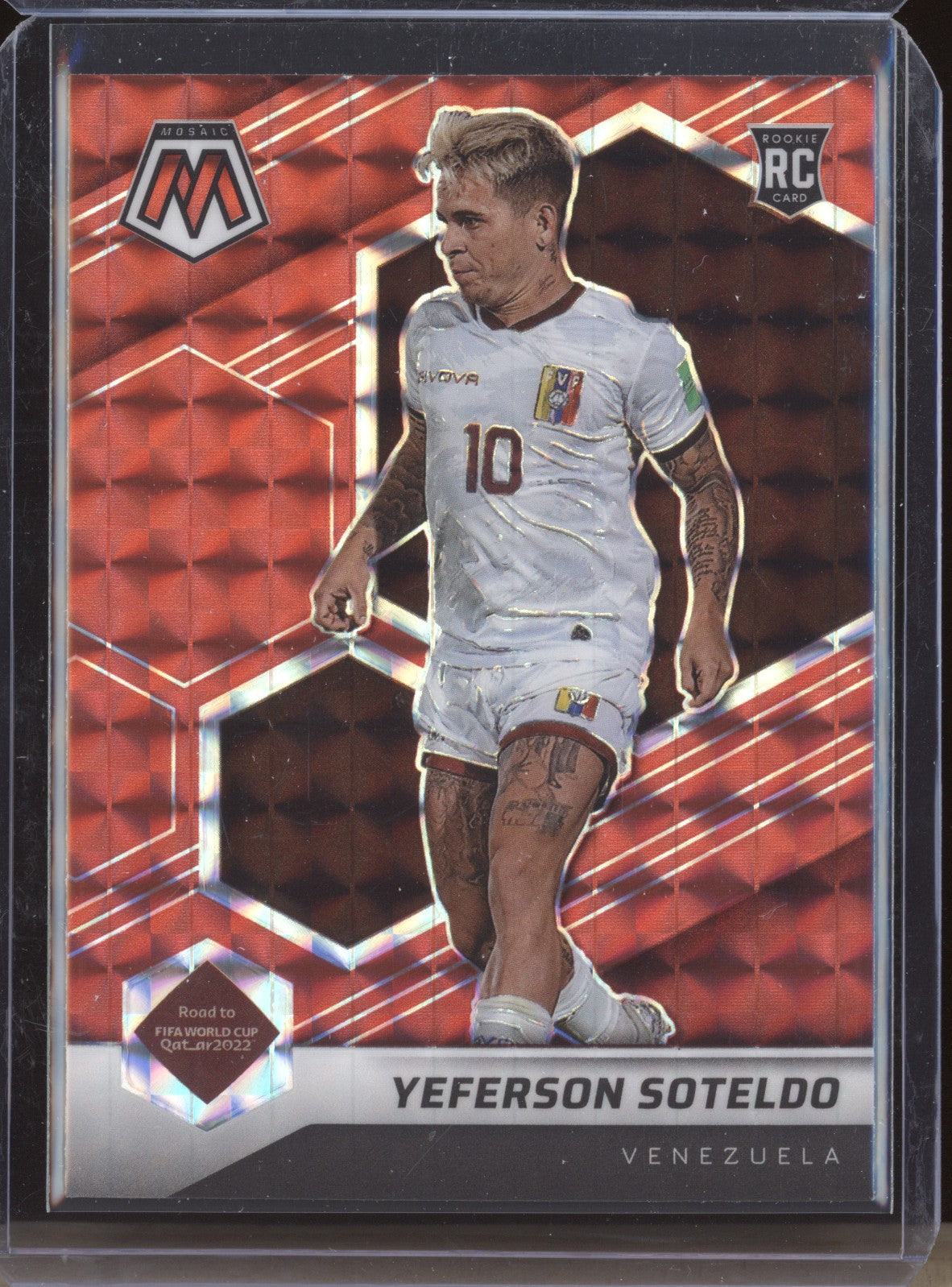 Yeferson Soteldo 2022 Panini Mosaic RTWC 97 Red RC