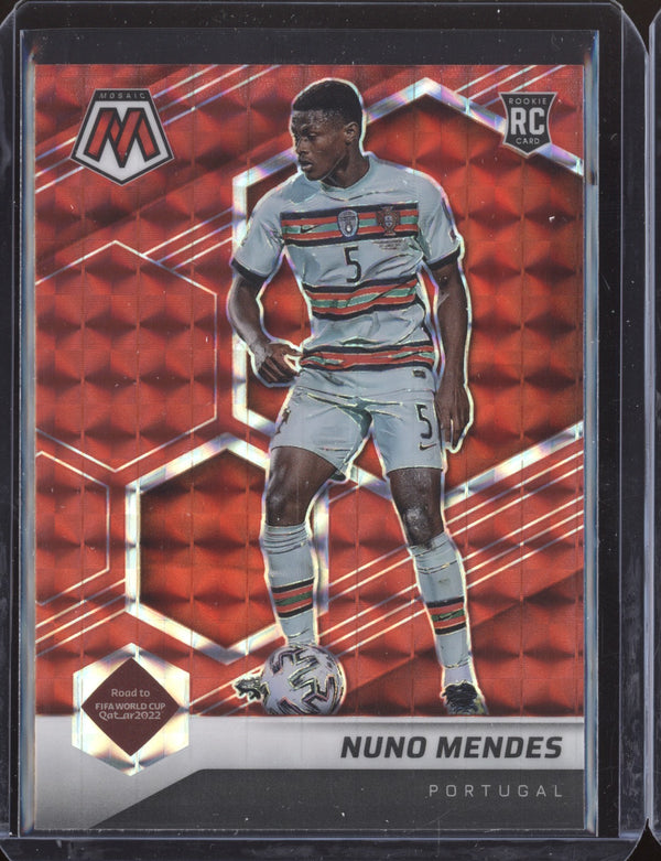 Nuno Mendes 2022 Panini Mosaic RTWC 111 Red RC