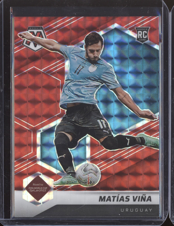 Matias Vina 2022 Panini Mosaic RTWC 116 Red RC