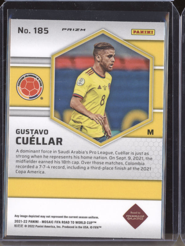 Gustavo Cuellar 2022 Panini Mosaic RTWC 185 Red RC