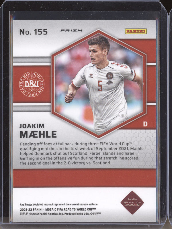 Joakim Maehle 2022 Panini Mosaic RTWC 155 Red RC