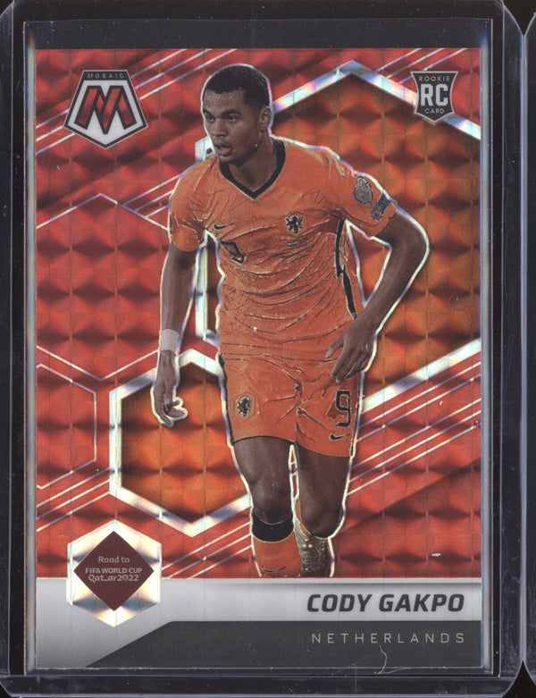 Cody Gakpo 2022 Panini Mosaic RTWC 177 Red RC