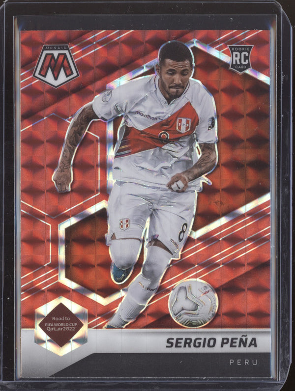 Sergio Pena 2022 Panini Mosaic RTWC 44 Red RC