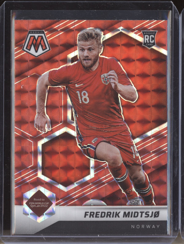 Fredrik Midtsjo 2022 Panini Mosaic RTWC 60 Red RC