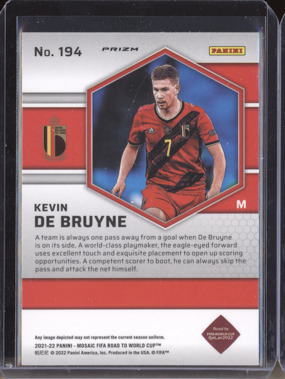 Kevin De Bruyne 2022 Panini Mosaic RTWC 194 Red - The Hobby