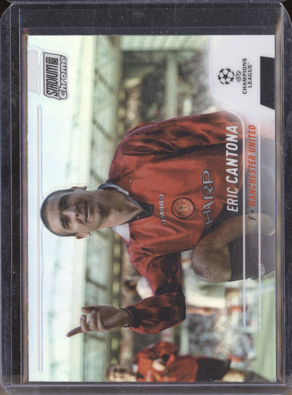 Eric Cantona 2021-22 Topps Stadium Club Chrome UCL 99 Refractor