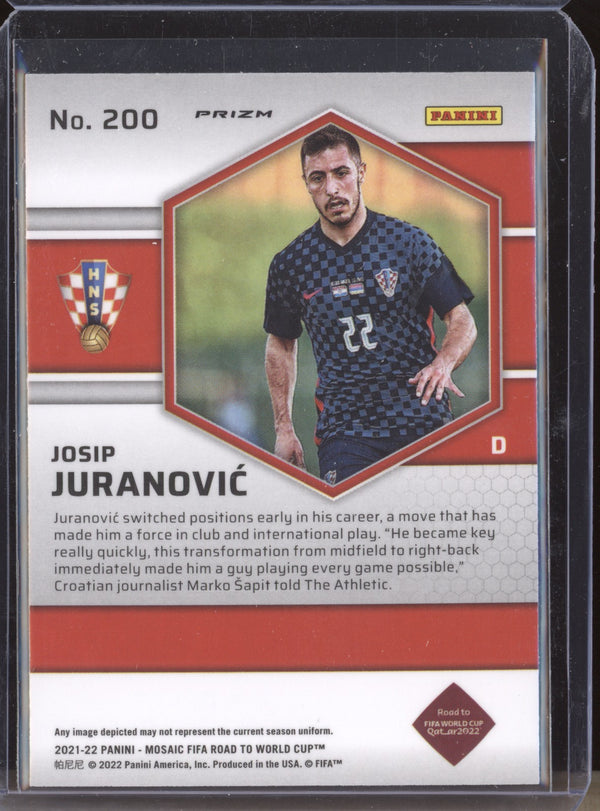 Josip Juranovic 2022 Panini Mosaic RTWC 200 Red RC