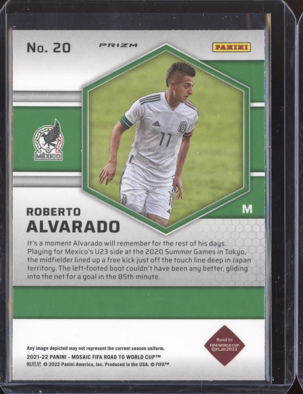 Roberto Alvarado 2022 Panini Mosaic RTWC 20 Red RC