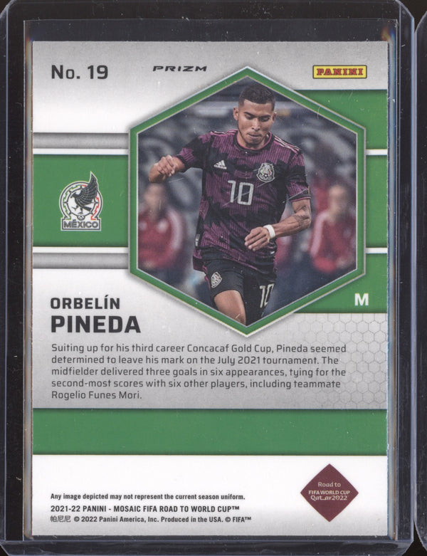 Orbelin Pineda 2022 Panini Mosaic RTWC 19 Mosaic RC