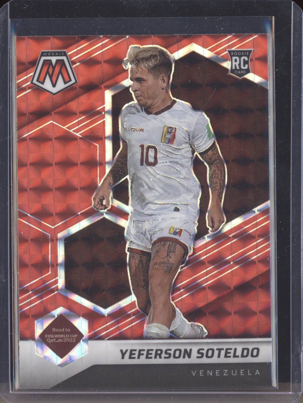 Yeferson Soteldo 2022 Panini Mosaic RTWC 97 Red RC