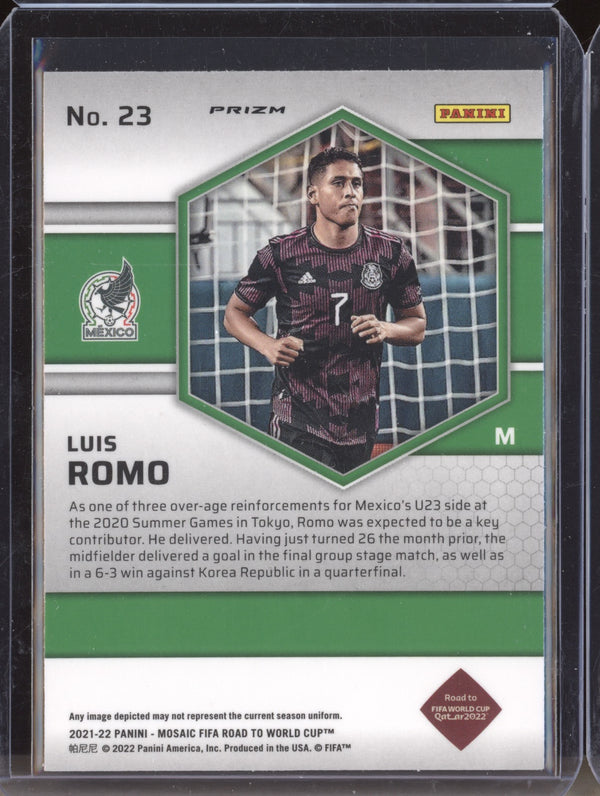 Luis Romo 2022 Panini Mosaic RTWC 23 Mosaic RC