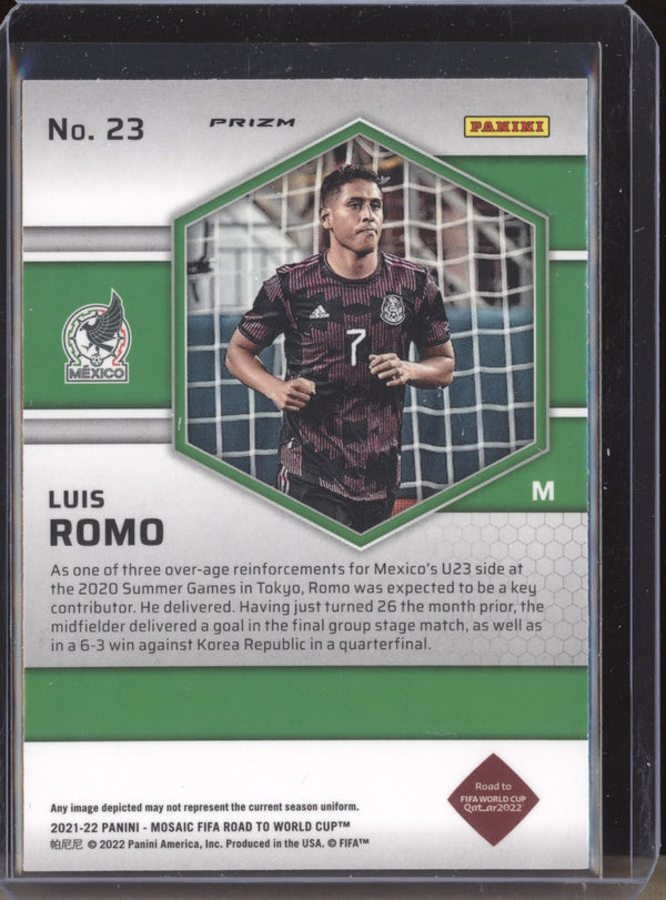 Luis Romo 2022 Panini Mosaic RTWC 23 Mosaic RC