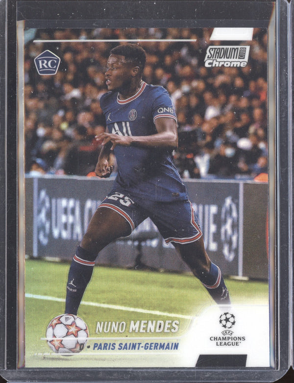 Nuno Mendes 2021-22 Topps Stadium Club Chrome UCL 25 Refractor