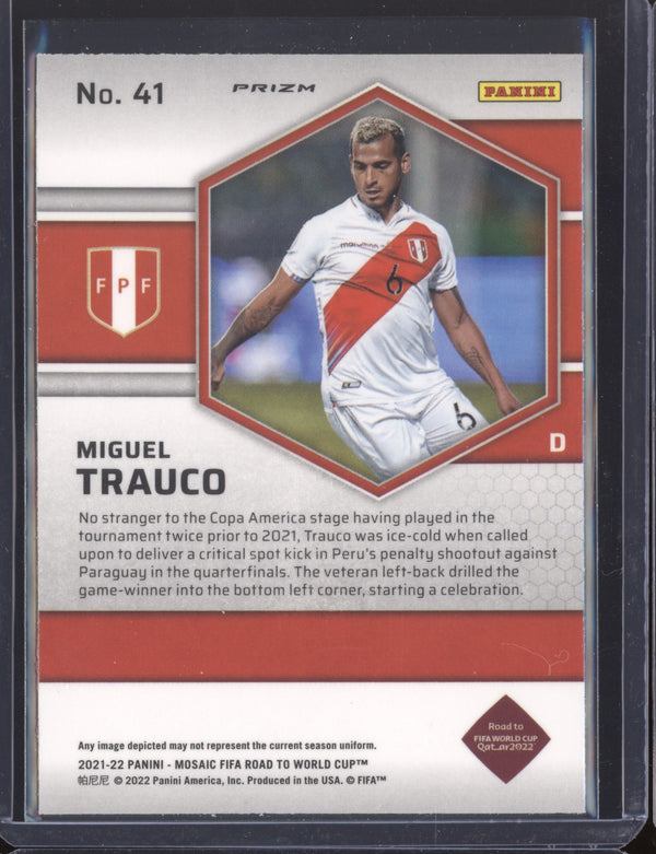 Miguel Trauco 2022 Panini Mosaic RTWC 41 Red RC