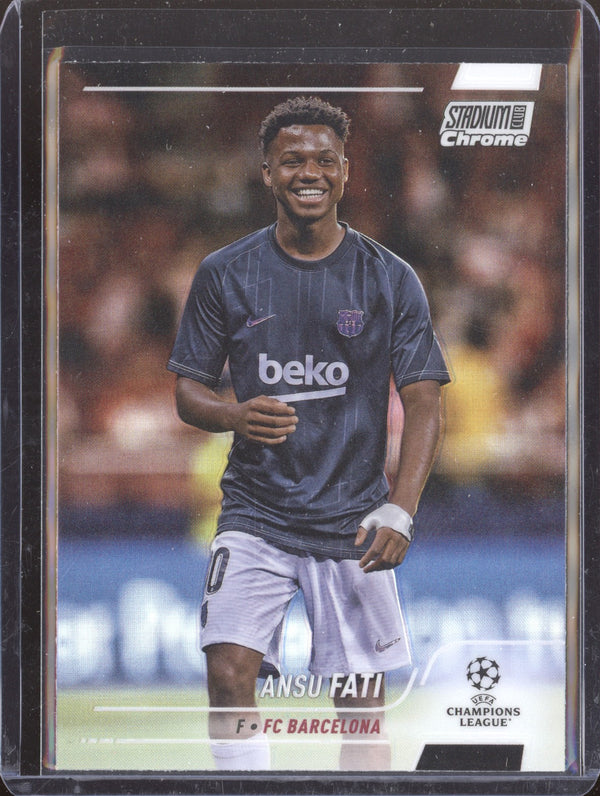 Ansu Fati 2021-22 Topps Stadium Club Chrome UCL 73 Refractor