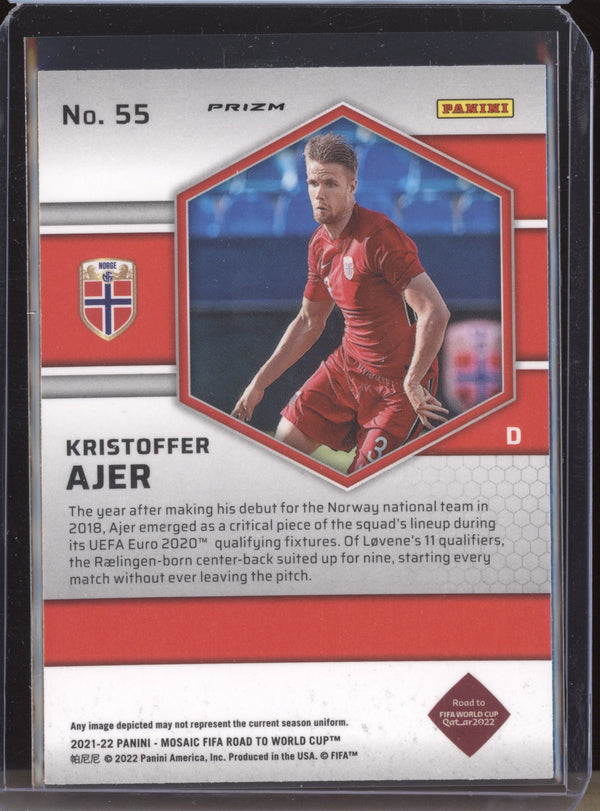 Kristoffer Ajer 2022 Panini Mosaic RTWC 55 Mosaic RC