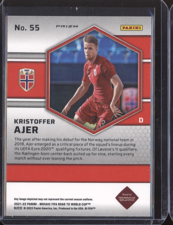 Kristoffer Ajer 2022 Panini Mosaic RTWC 55 Mosaic RC