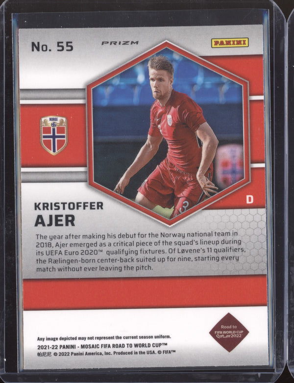 Kristoffer Ajer 2022 Panini Mosaic RTWC 55 Mosaic RC