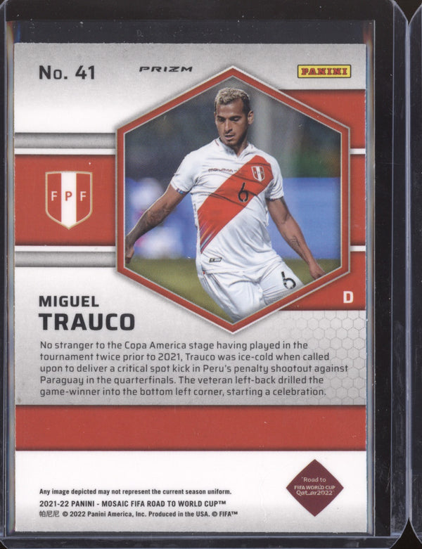 Miguel Trauco 2022 Panini Mosaic RTWC 41 Silver RC