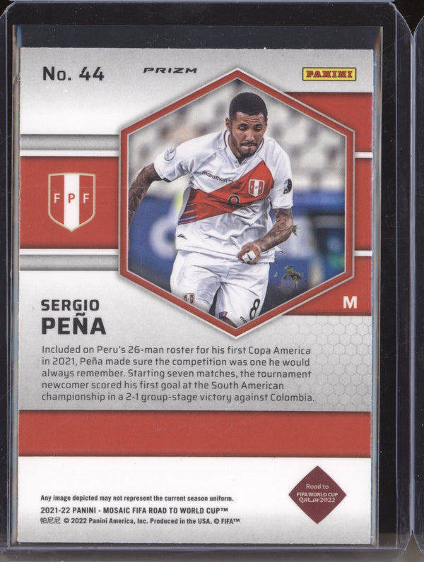 Sergio Pena 2022 Panini Mosaic RTWC 44 Silver RC