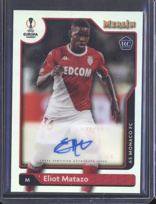 Eliot Matazo 2021-22 Topps Merlin Chrome UEFA A-EM Autograph RC