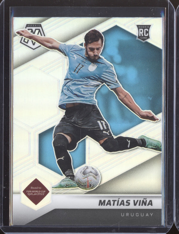 Matias Vina 2022 Panini Mosaic RTWC 116 Silver RC