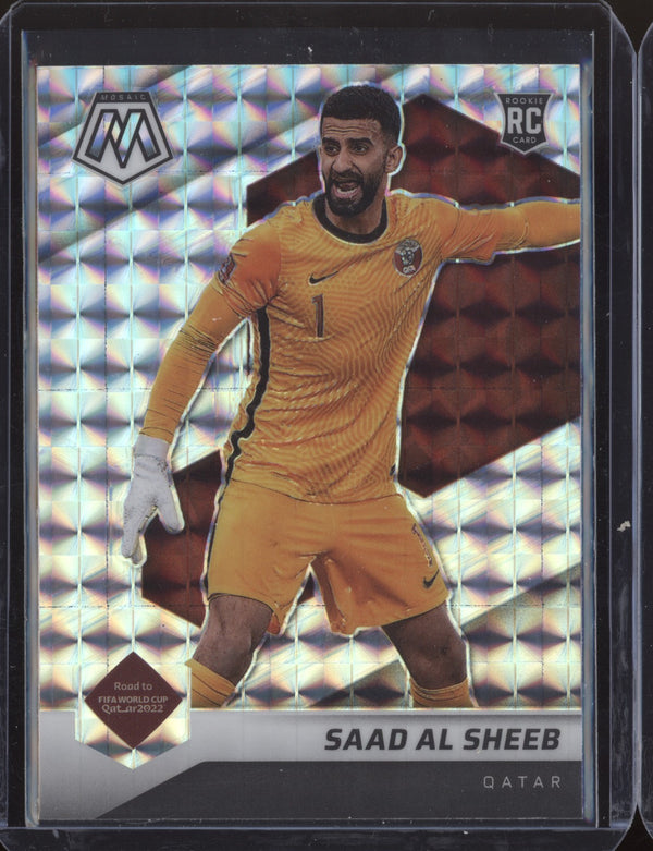 Saad Al Sheeb 2022 Panini Mosaic RTWC 73 Mosaic RC