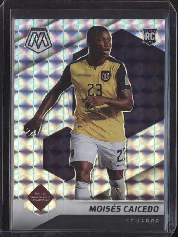 Moises Caicedo 2022 Panini Mosaic RTWC 78 Mosaic RC