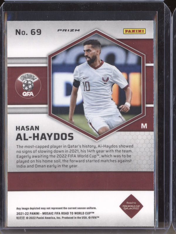 Hasan Al-Haydos 2022 Panini Mosaic RTWC 69 Silver RC