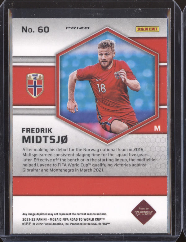 Fredrik Midtsjo 2022 Panini Mosaic RTWC 60 Silver RC