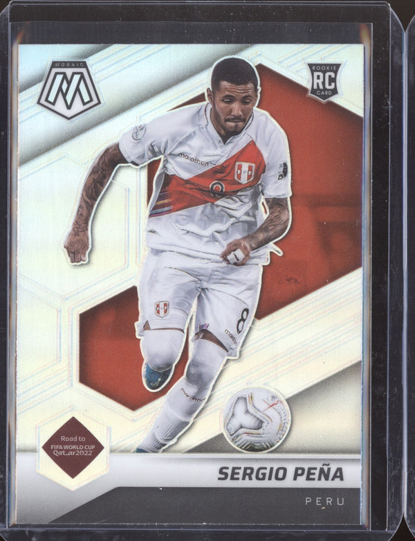 Sergio Pena 2022 Panini Mosaic RTWC 44 Silver RC