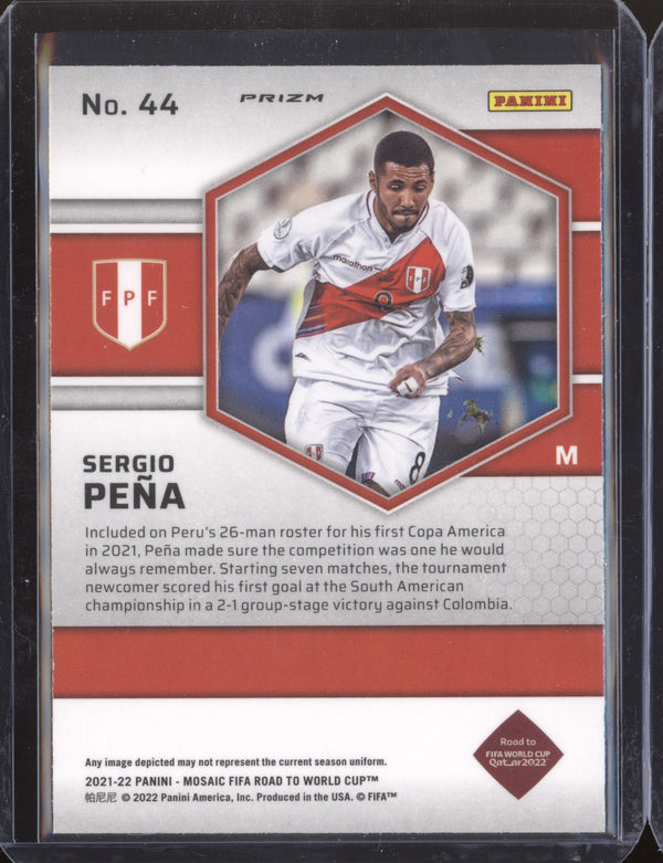 Sergio Pena 2022 Panini Mosaic RTWC 44 Silver RC