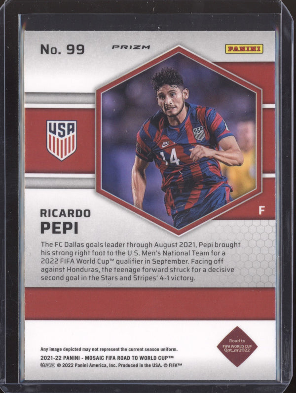 Ricardo Pepi 2022 Panini Mosaic RTWC 99 Mosaic RC