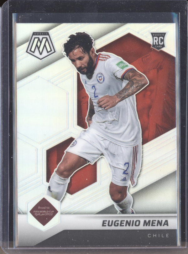 Eugenio Mena 2022 Panini Mosaic RTWC 168 Silver RC