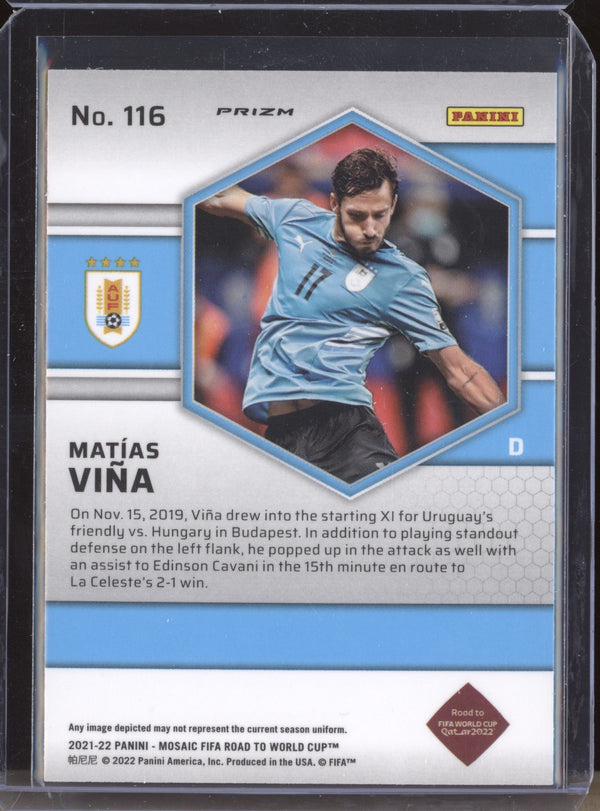 Matias Vina 2022 Panini Mosaic RTWC 116 Mosaic RC