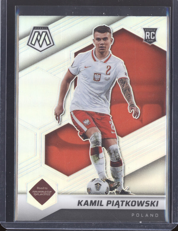 Kamil Piatkowski 2022 Panini Mosaic RTWC 50 Silver RC